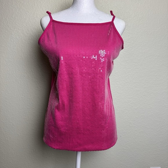 Justice Pink Sequin Tank / Animal Kimono Open Front Short Sleeves Girls Size 20 - Picture 8 of 10